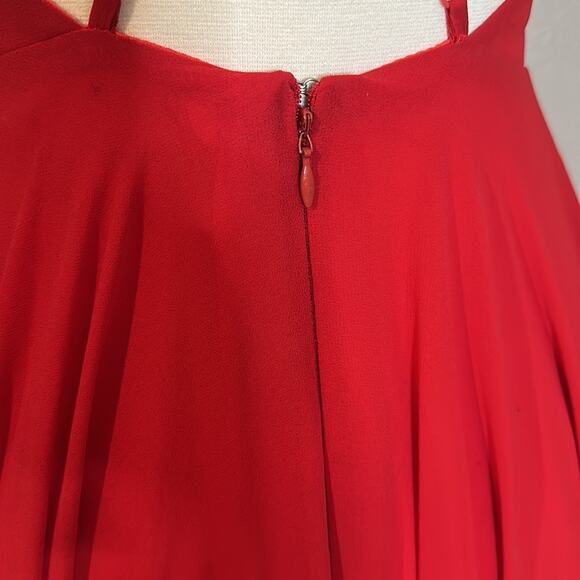 Red Lulu’s Mythical Kind Of Love Maxi Dress Gown Small - Picture 10 of 12